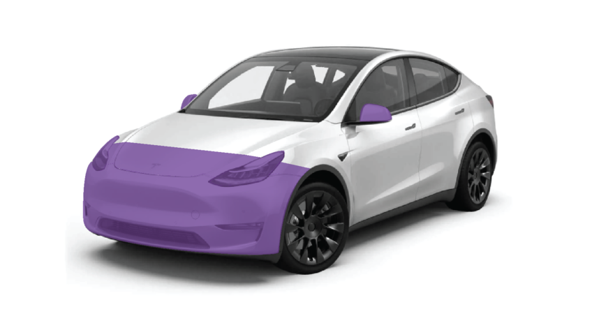 2020-2022 Tesla Model Y Partial Front End Clear Bra PPF 10 Year Warran