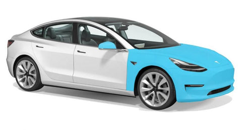 2020-2022 Tesla Model 3 Full Front End Clear Bra PPF 10 Year Warranty